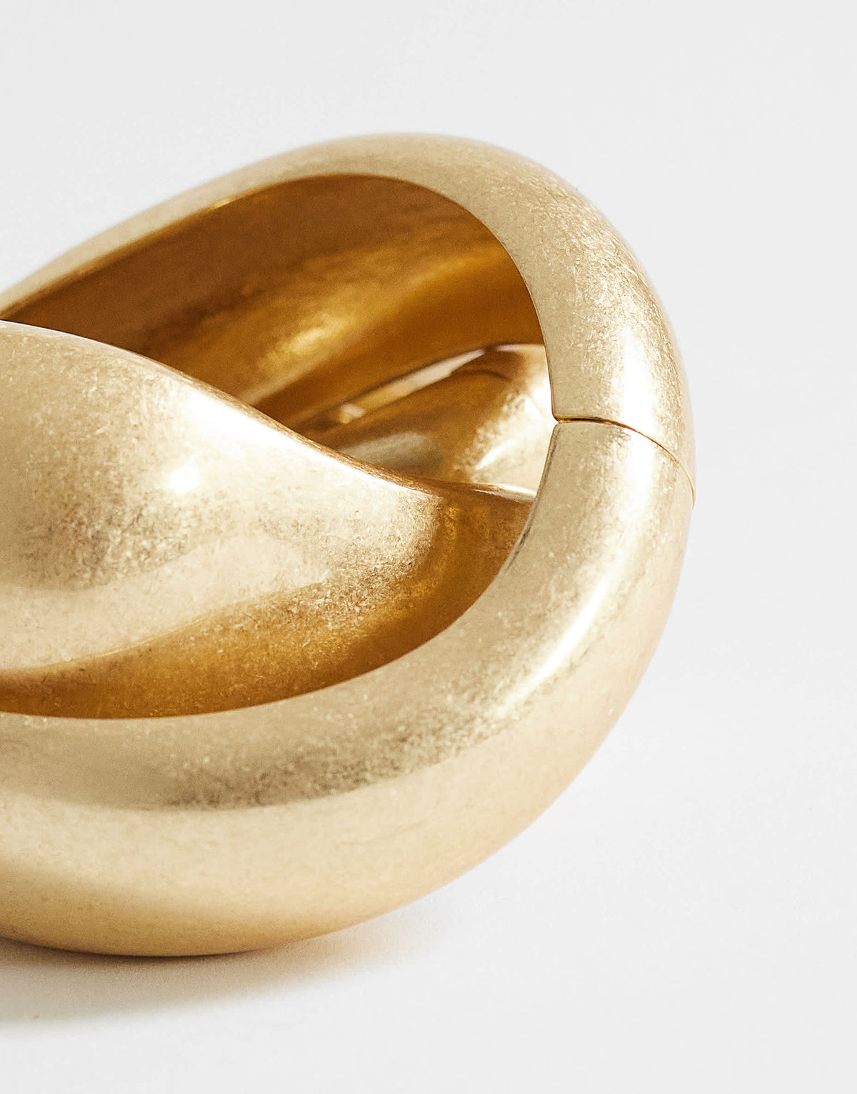 Topshop Flora 3 pack bangles in gold tone