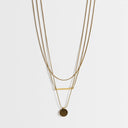 Topshop Lyra waterproof 3 pack necklaces in stainless gold