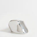 Topshop Remi waterproof asymmetric ring in stainless silver