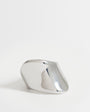 Topshop Remi waterproof asymmetric ring in stainless silver