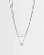 Topshop Lyra waterproof 3 pack necklaces in stainless silver