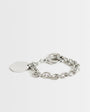 Topshop Felix waterproof charm bracelet in stainless silver