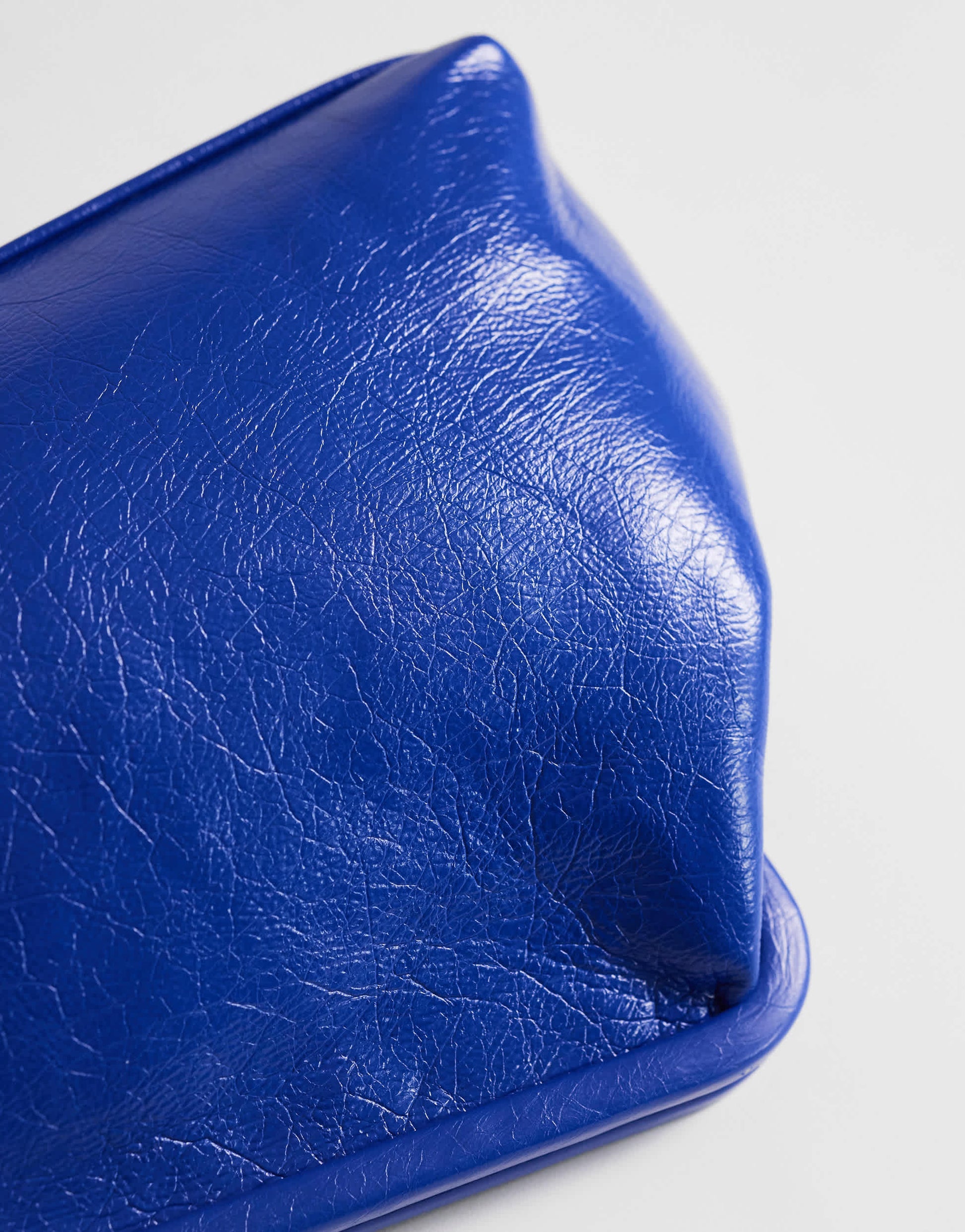 Topshop anna medium angular clutch bag in cobalt 