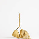 Topshop Jemma small real leather tassel shoulder bag in buttermilk