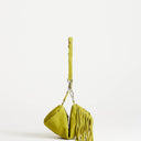 Topshop Jemma small real leather tassel medium shoulder bag in green