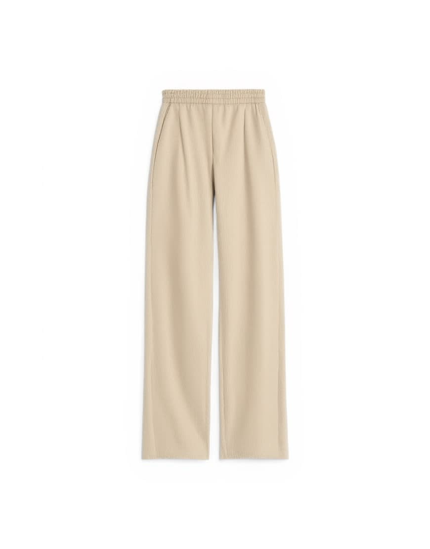 Topshop co ord twisted seam slim trouser in sand