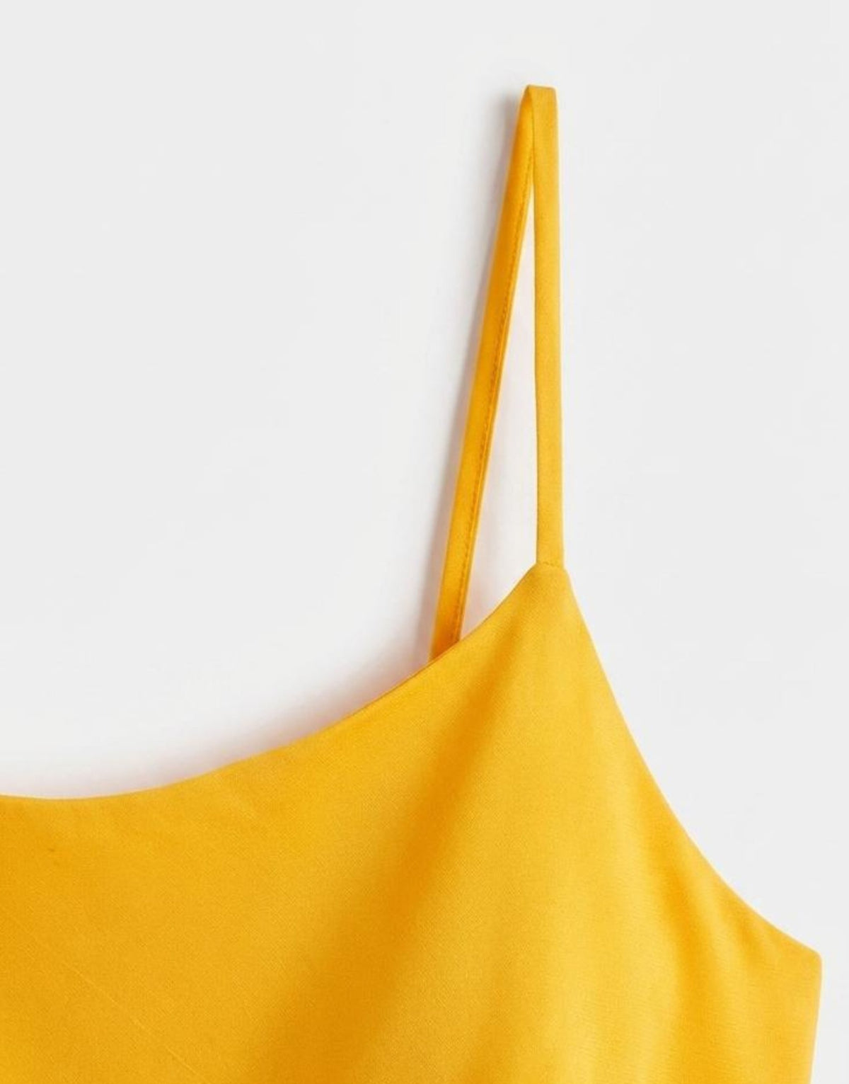 Topshop viscose satin low scoop flood length maxi slip dress in orange