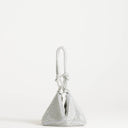 Topshop Jax embellished asymmetric grab bag in silver