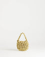 Topshop Morgan small weave grab bag in gold