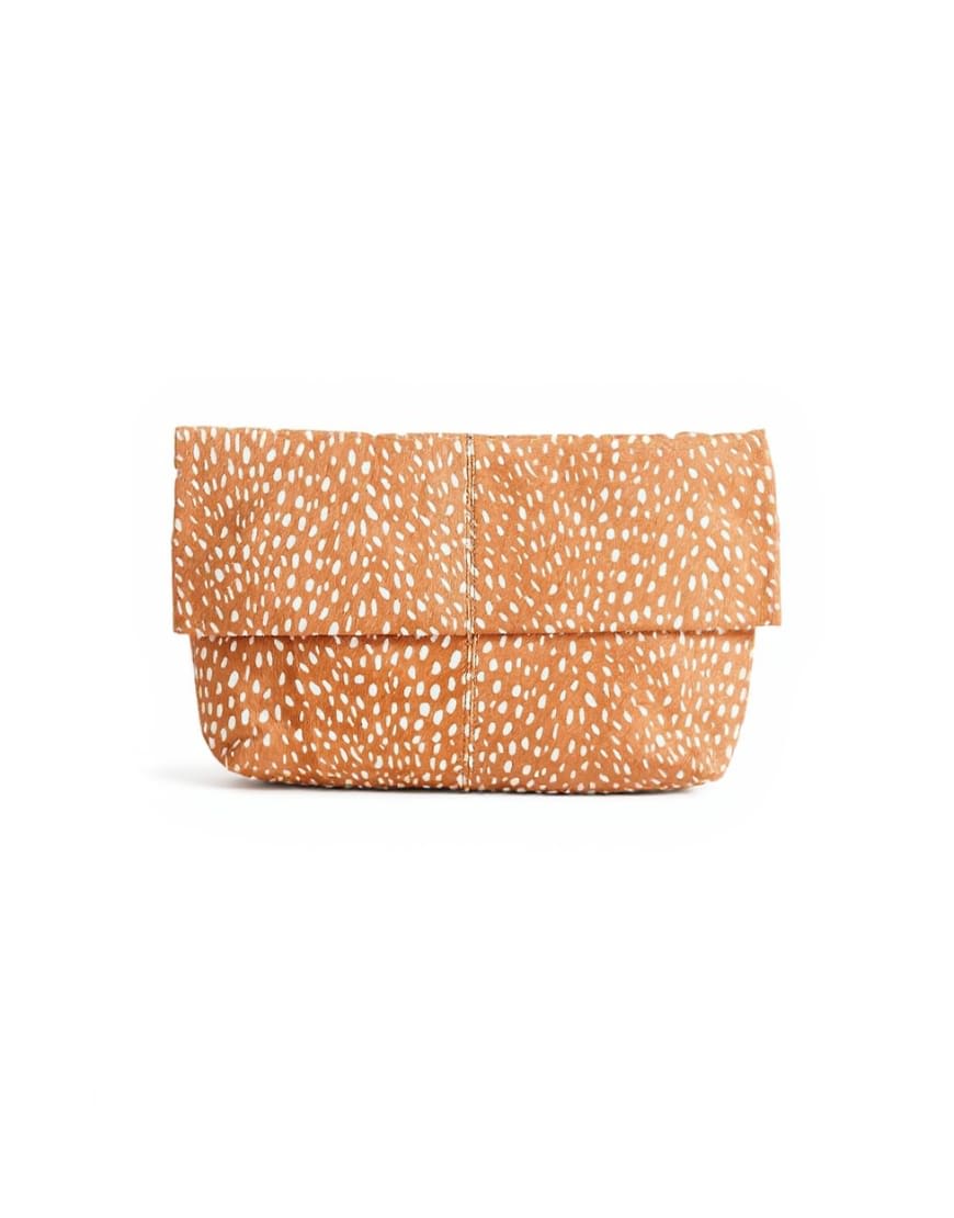 Topshop George oversized clutch bag in deer print