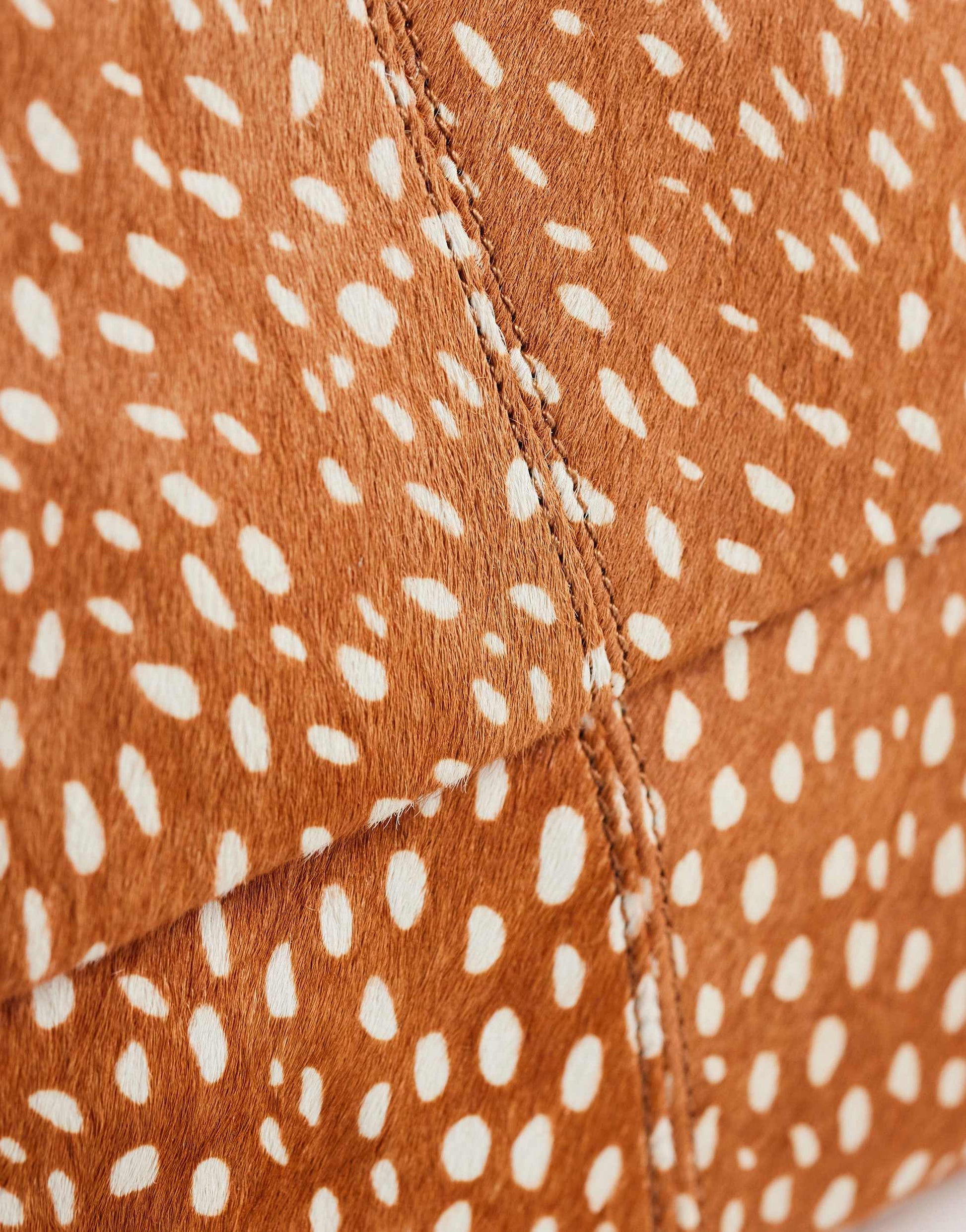 Topshop George oversized clutch bag in deer print