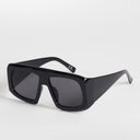 Topshop Cairo chunky square sunglasses in black