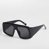 Topshop Cairo chunky square sunglasses in black