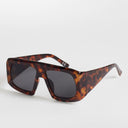 Topshop Cairo chunky square sunglasses in tortoise shell