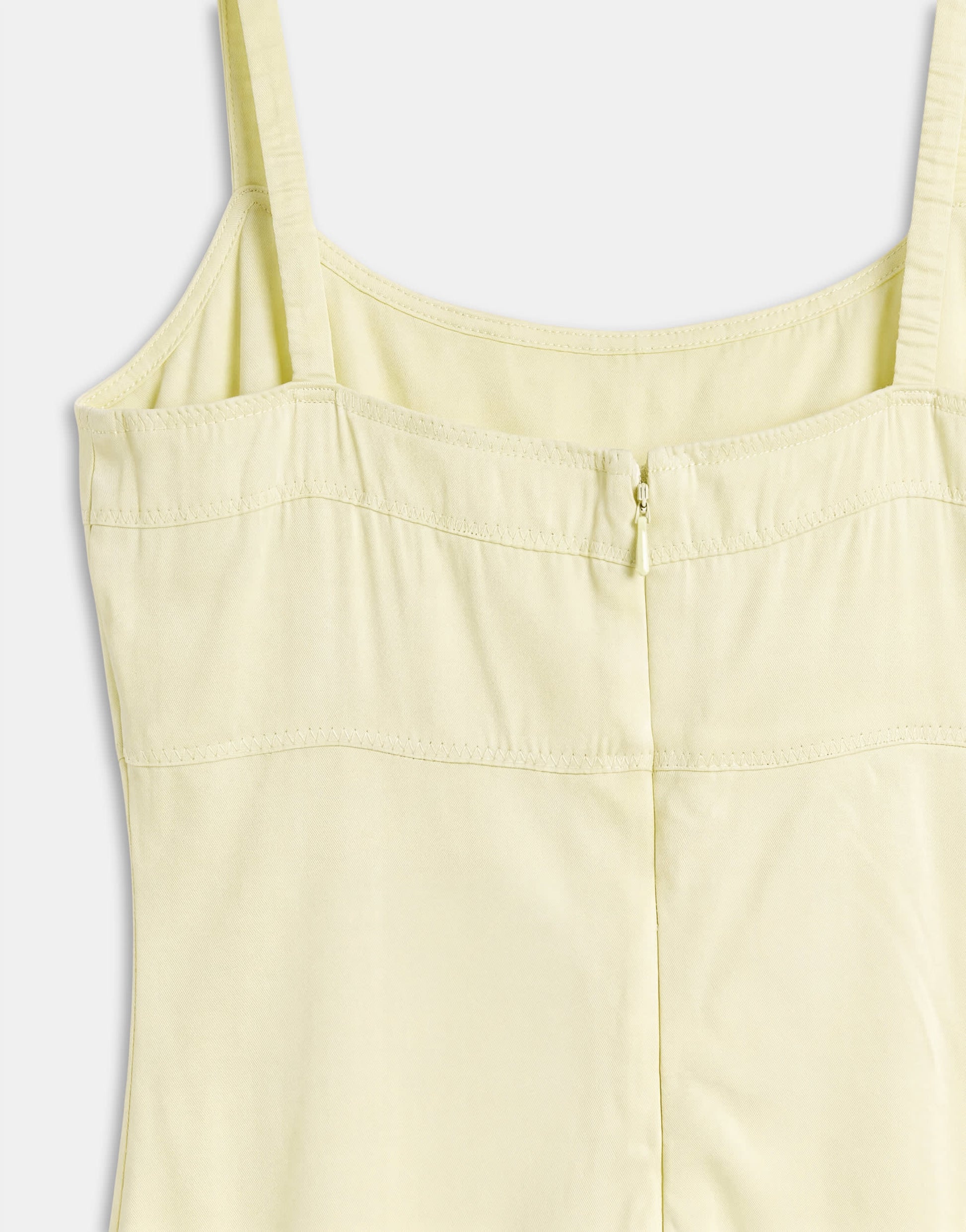 Topshop seam detail strappy satin maxi dress in yellow