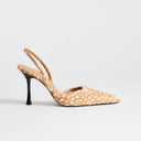 Topshop Angel real hair on leather high court shoe in deer print