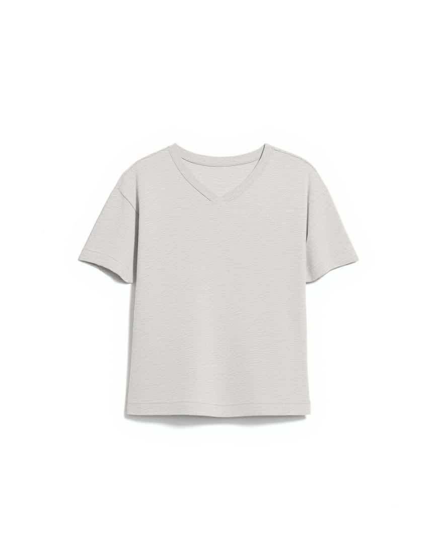 Topshop v-neck cinch in grey marl