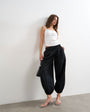 Topshop poplin balloon trouser in black