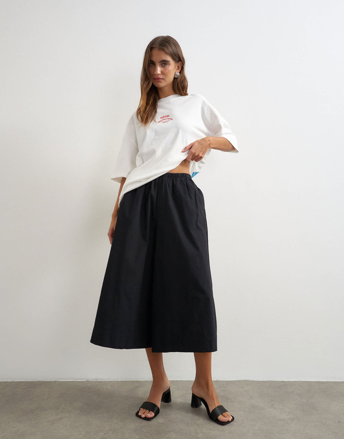 Topshop A line culotte in black