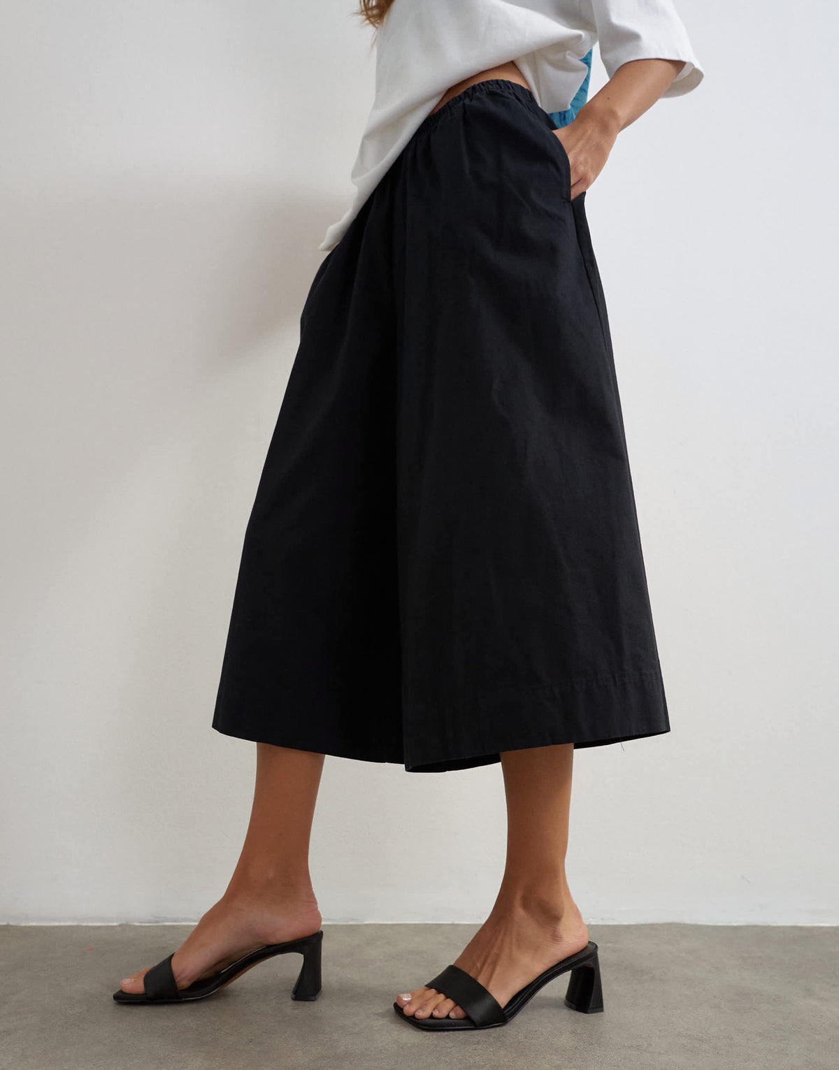 Topshop A line culotte in black
