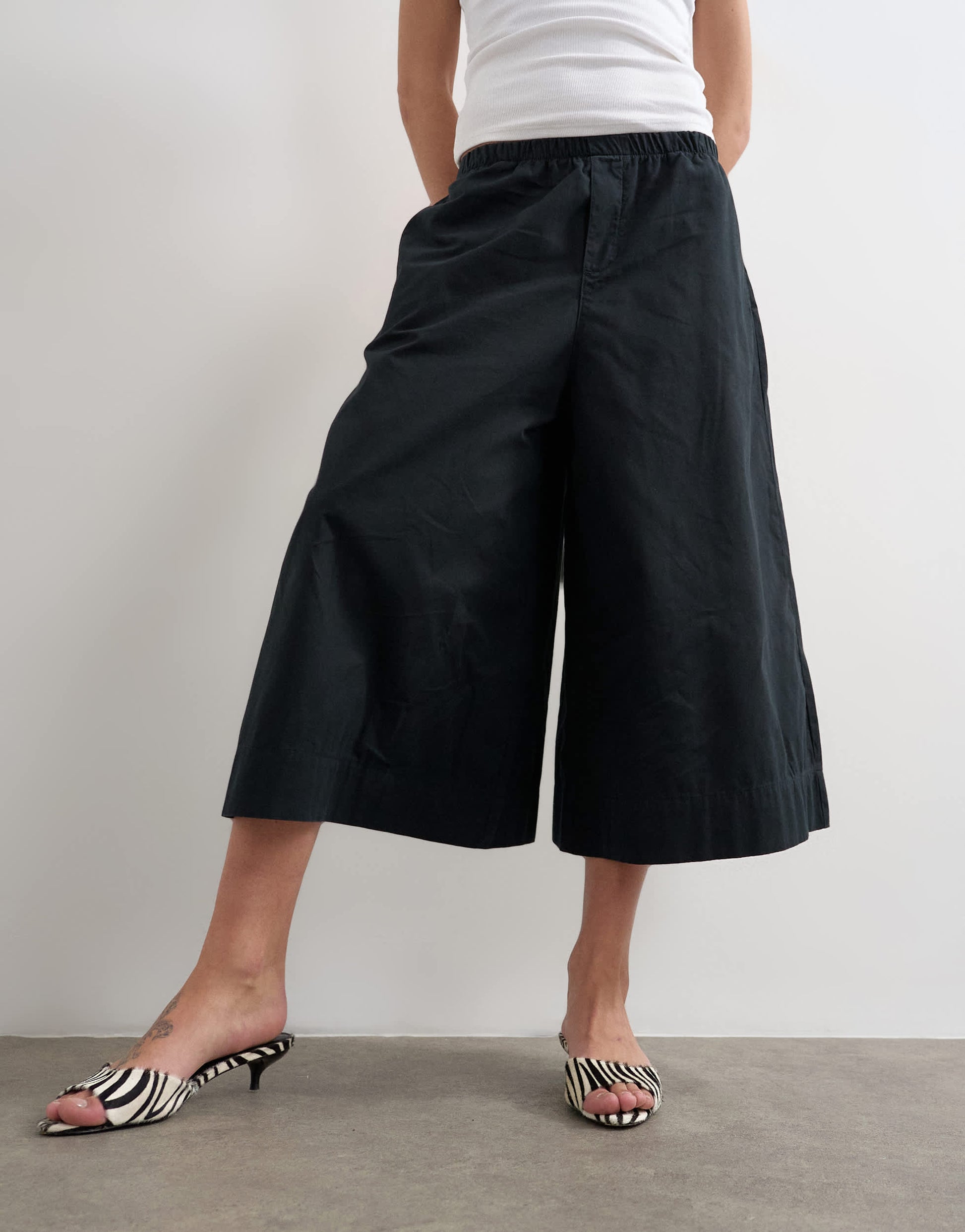 Topshop A line culotte in black