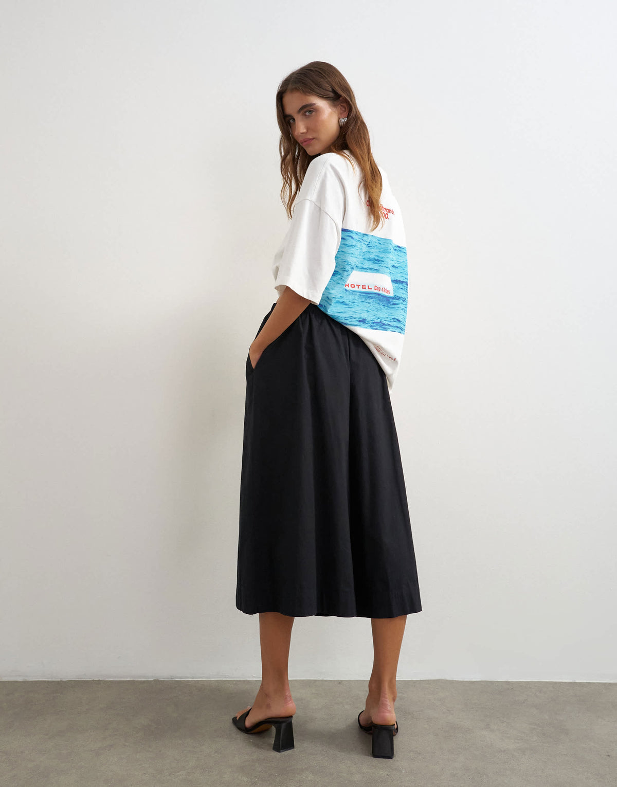 Topshop A line culotte in black