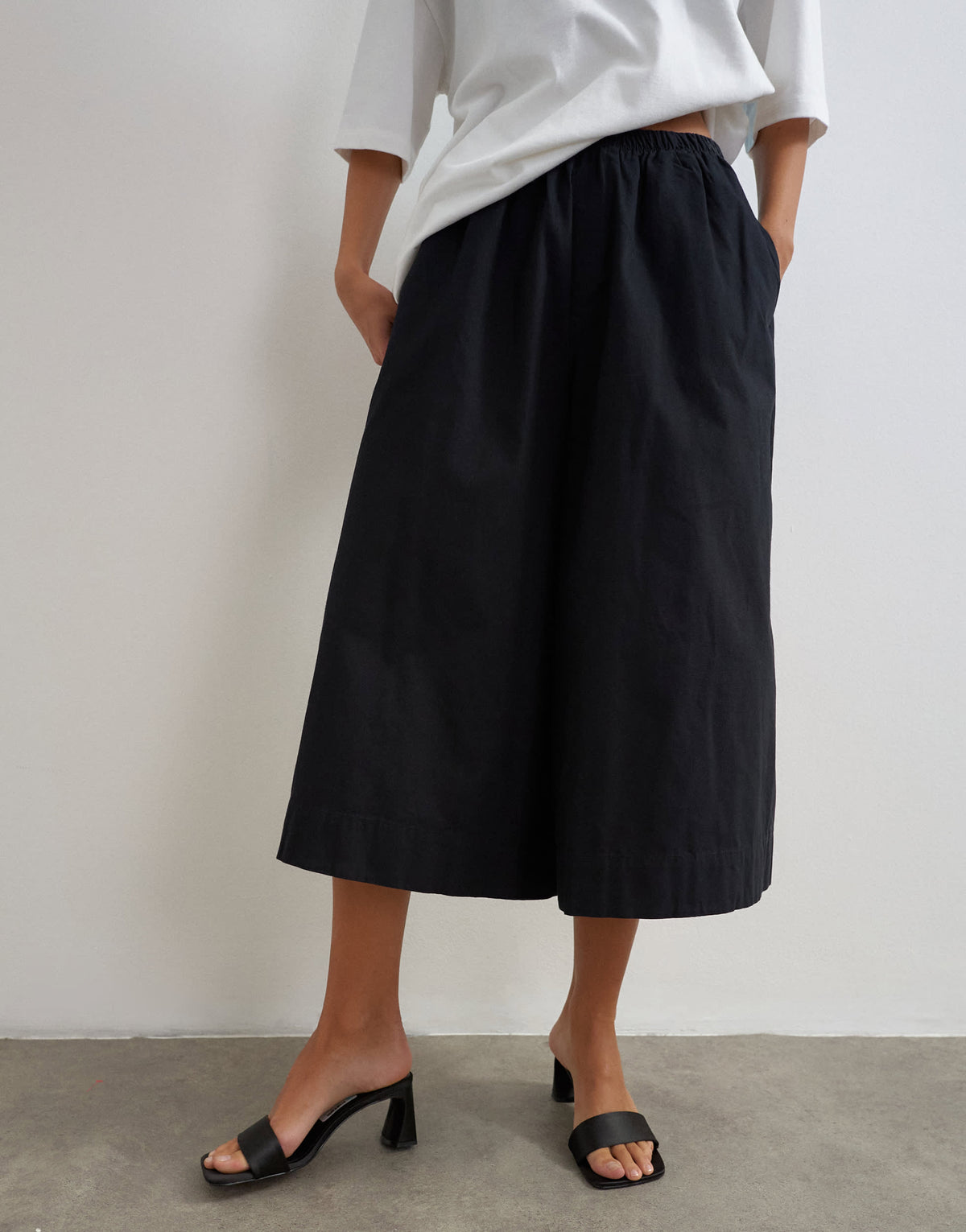 Topshop A line culotte in black