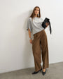 Topshop batwing t-shirt in grey marl