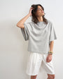 Topshop batwing t-shirt in grey marl
