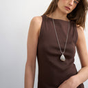 Topshop slash neck racer vest in dark chocolate