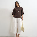 Topshop A line culotte in white