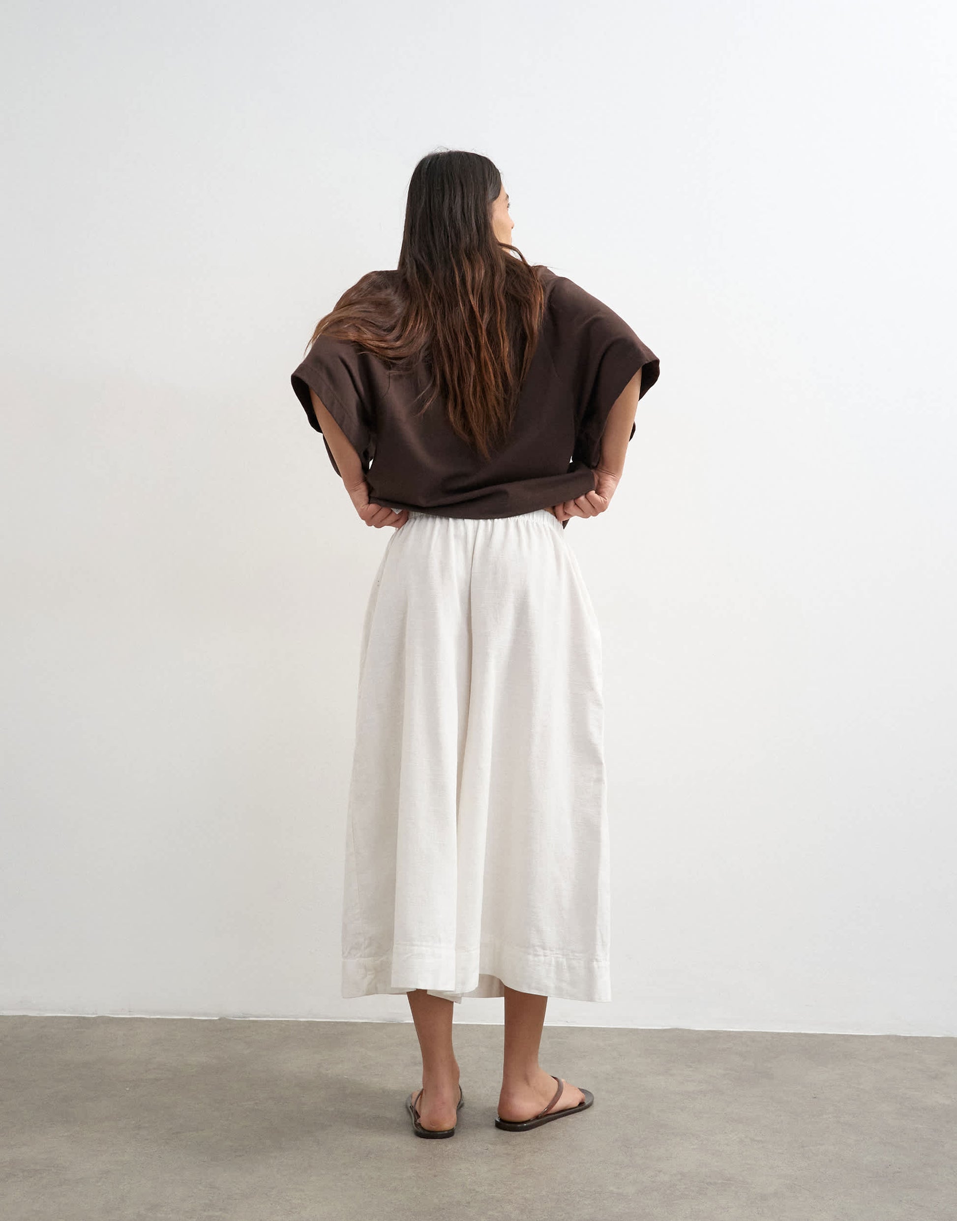 Topshop A line culotte in white