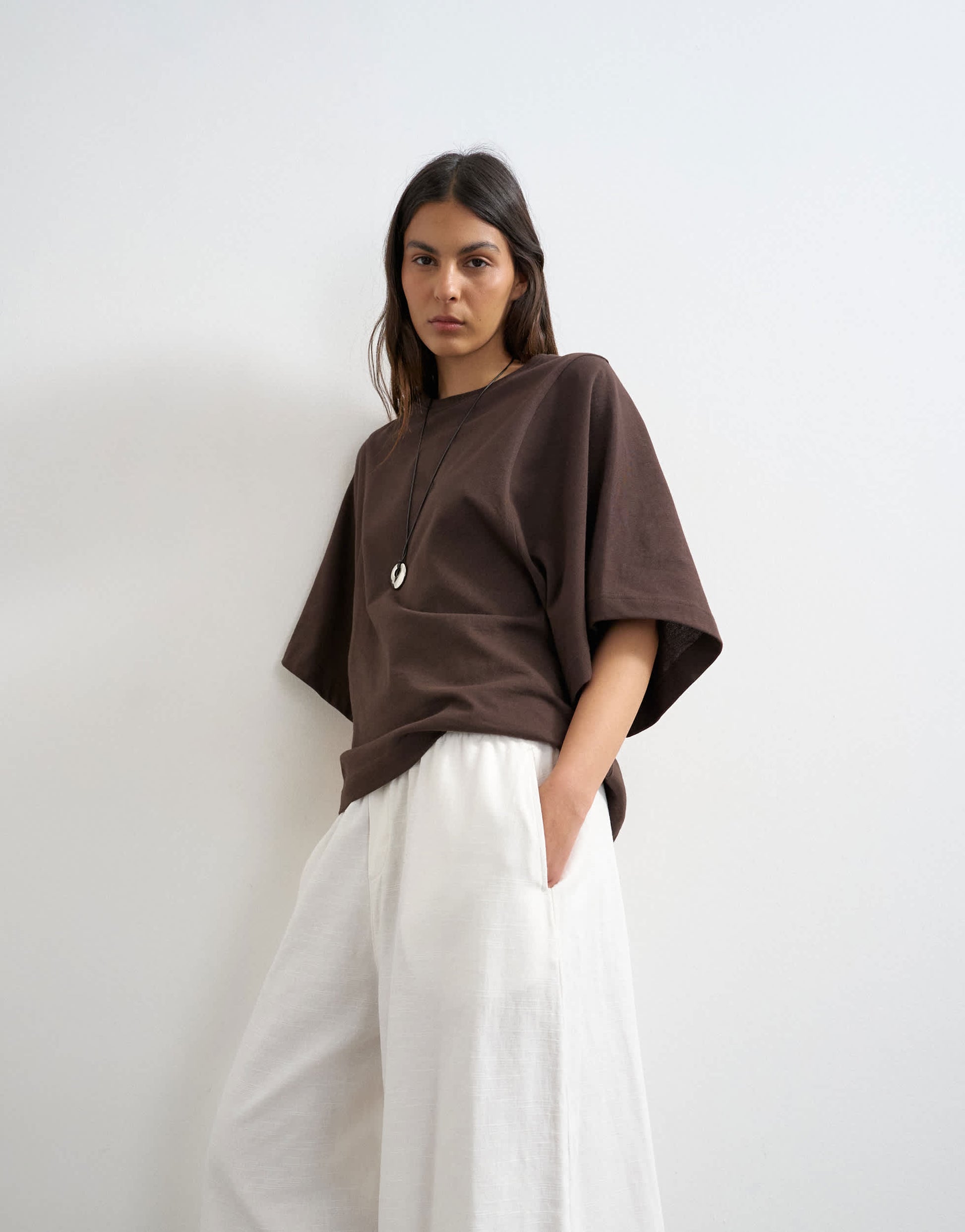 Topshop A line culotte in white