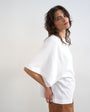 Topshop batwing t-shirt in white