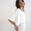 Topshop batwing t-shirt in white