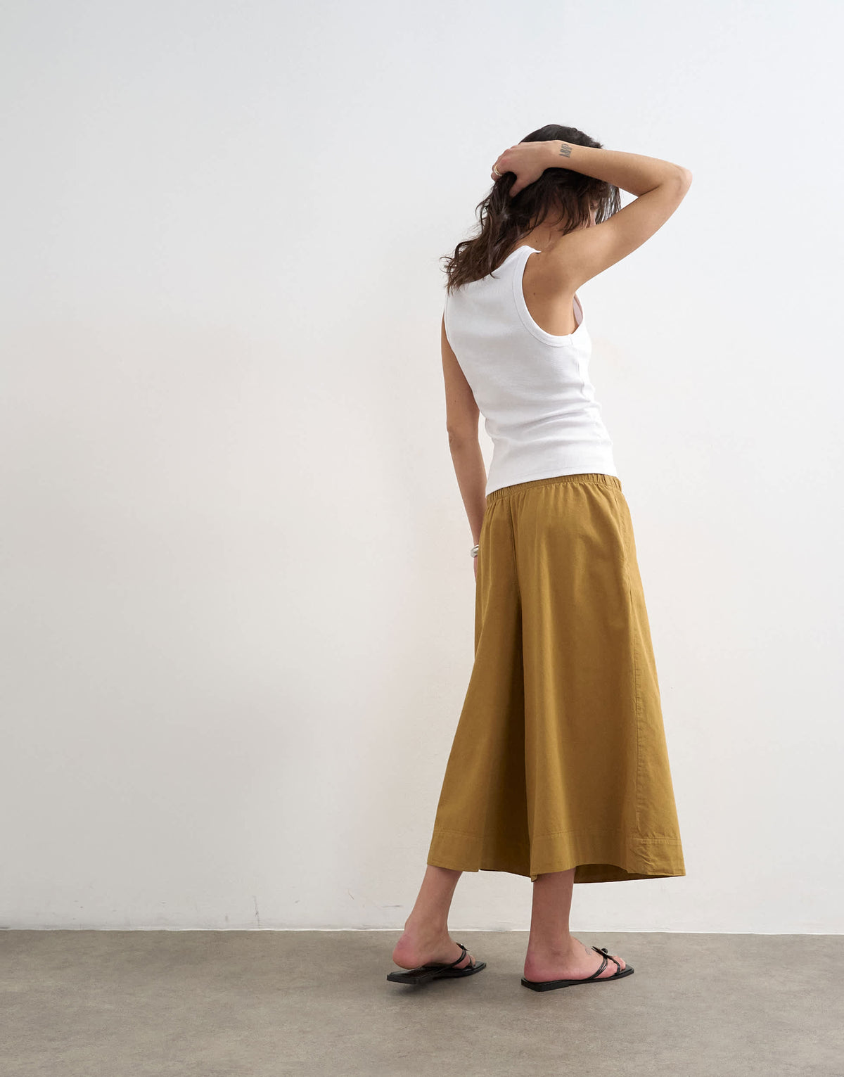 Topshop A line culotte in tan
