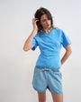 Topshop v-neck cinch in blue