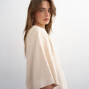 Topshop batwing t-shirt in stone