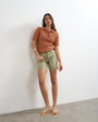 Topshop denim Editor short in apple green