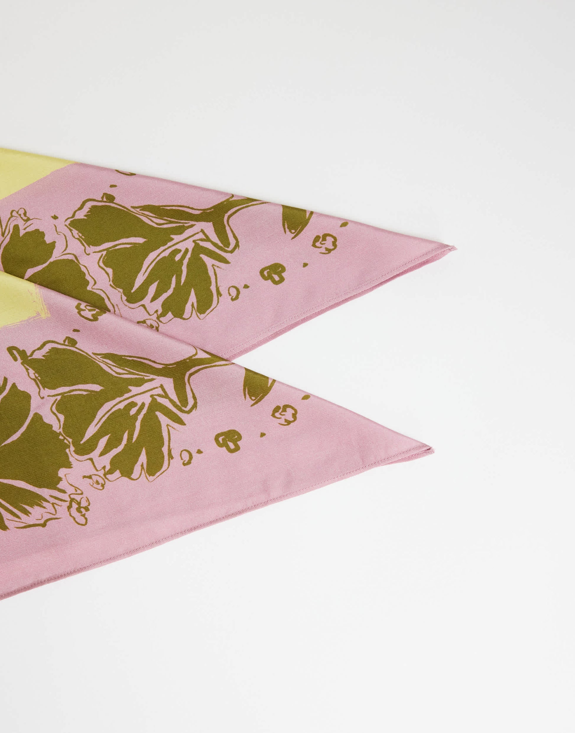 Topshop floral print waist belt in pink and yellow