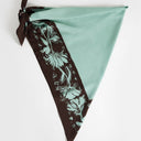 Topshop floral print waist belt in chocolate and turquoise