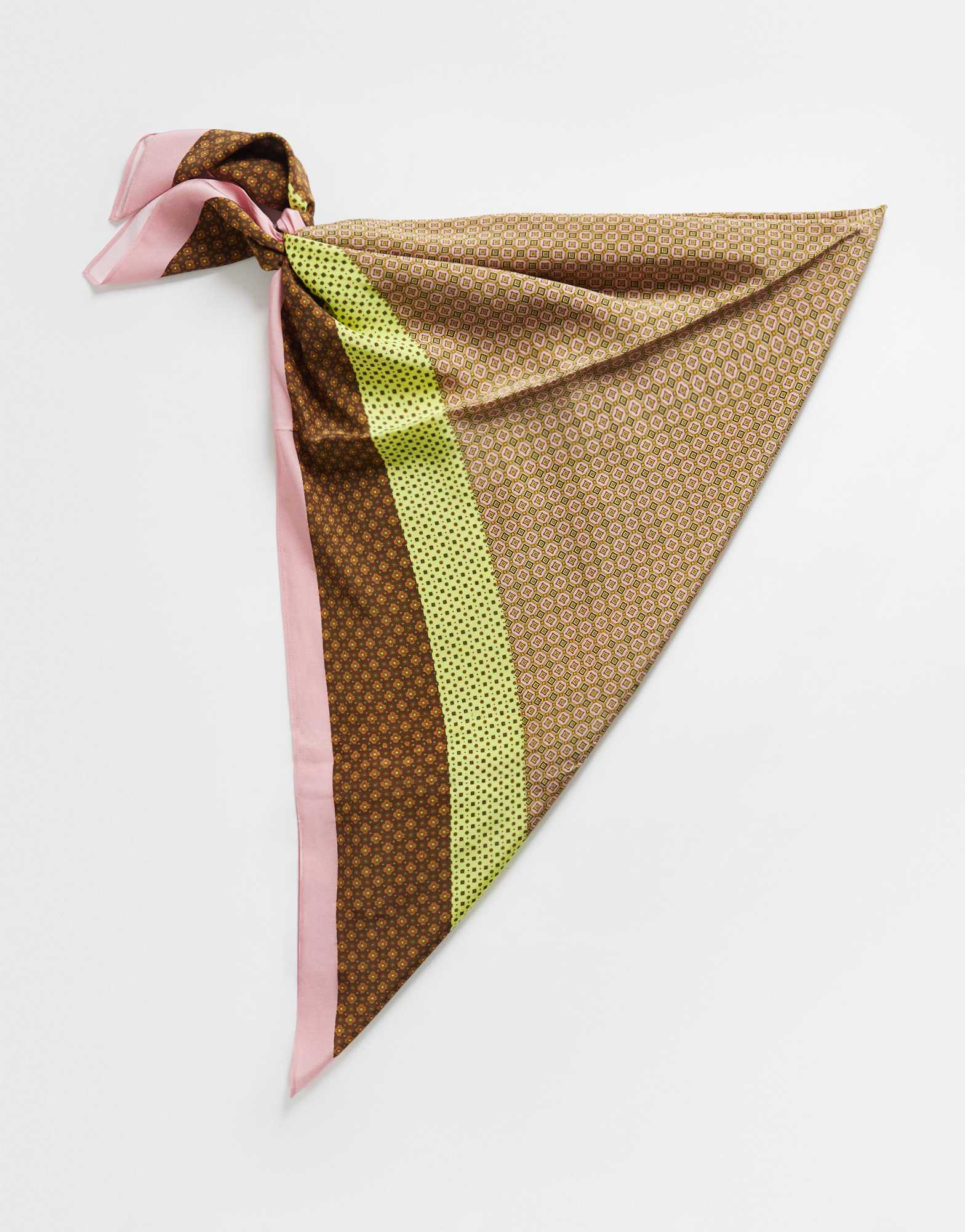 Ceinture à motif géométrique Topshop rose