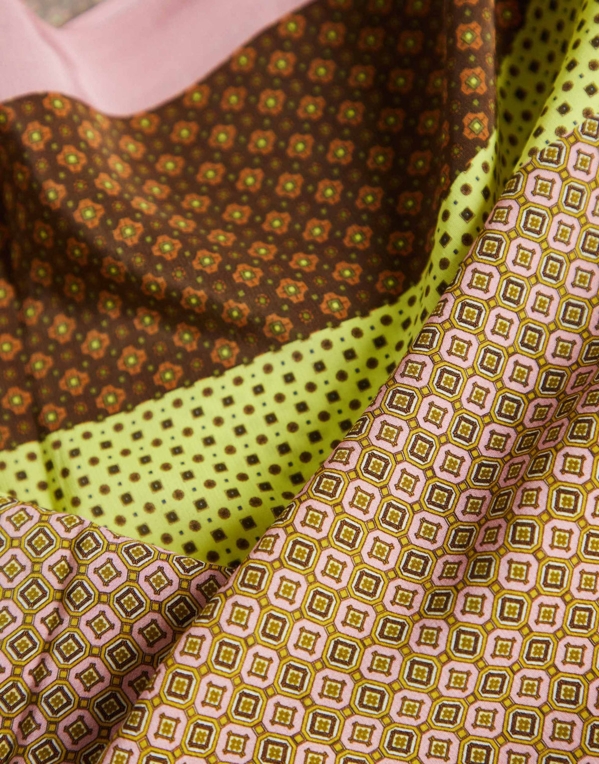 Topshop geometric print waist belt in pink