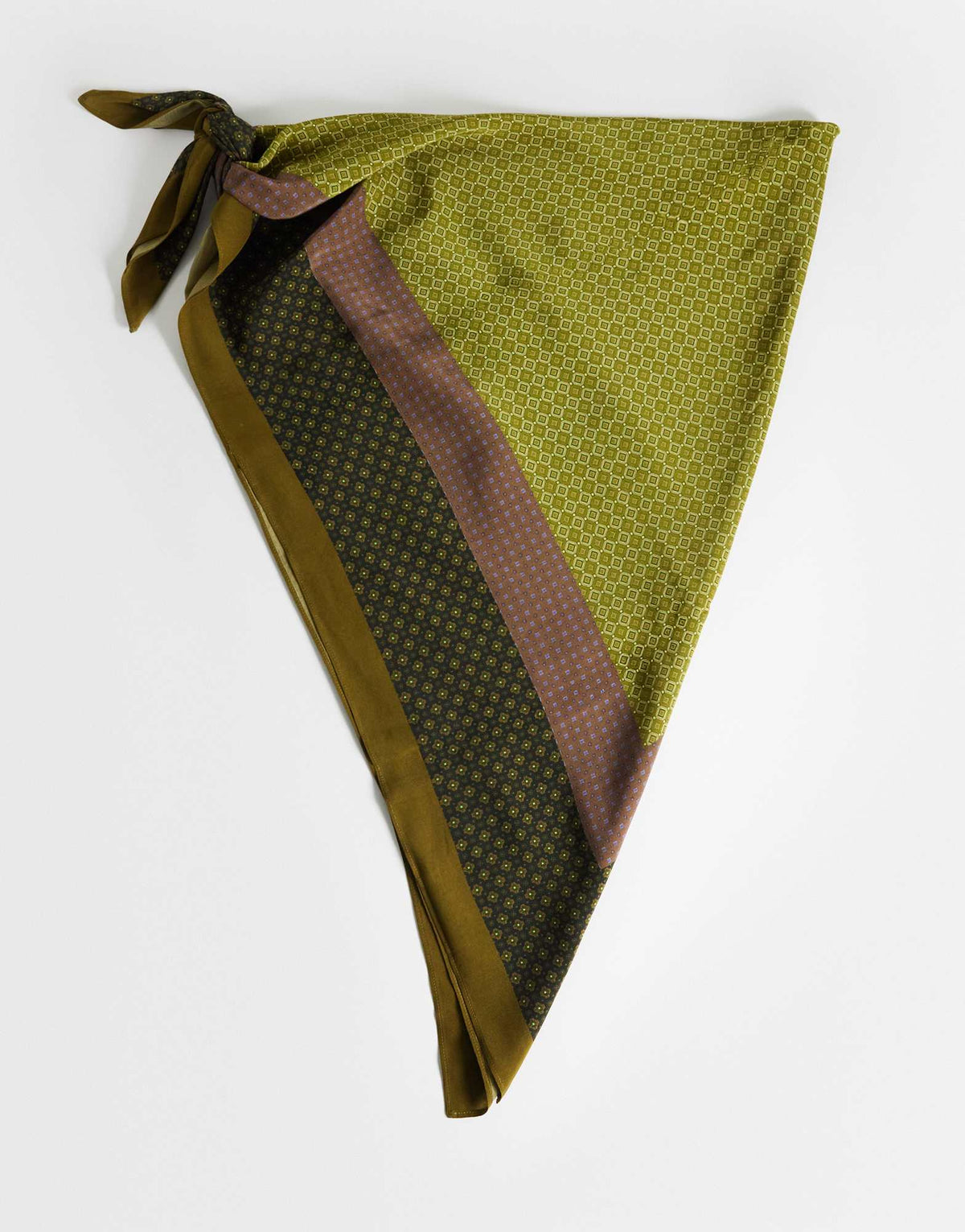Topshop geometric print waist belt in khaki