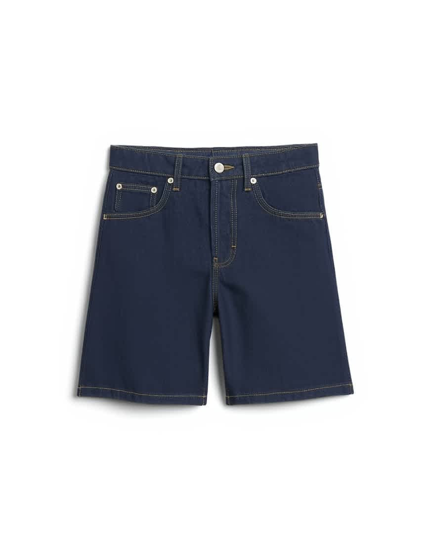 Topshop denim Editor short in indigo rinse