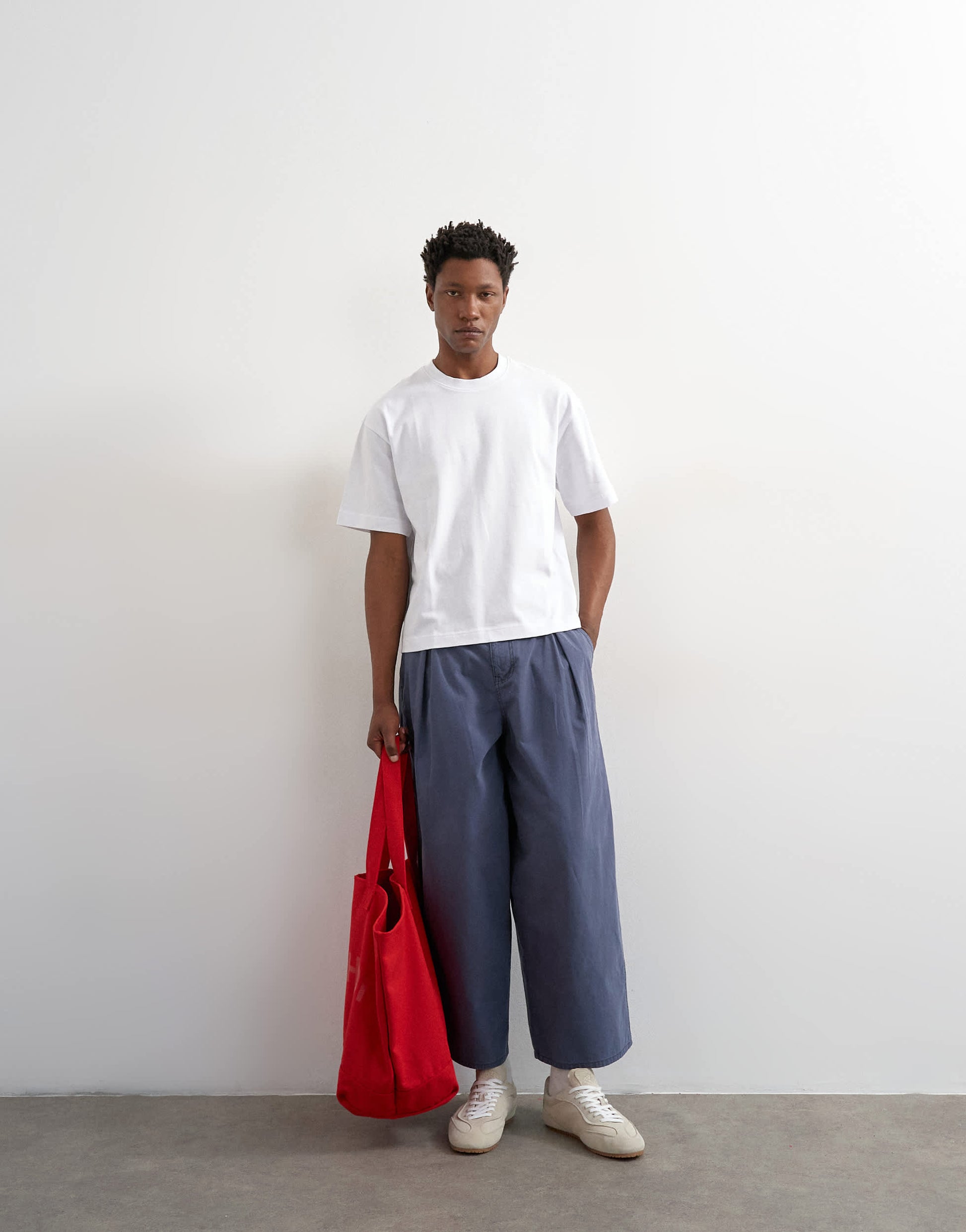 Topman relaxed fit cropped t-shirt in white