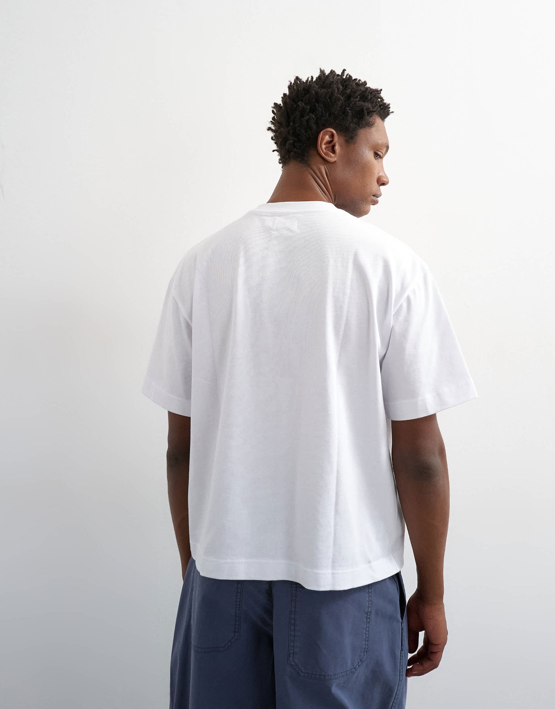 Topman relaxed fit cropped t-shirt in white