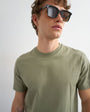 Topman classic fit t-shirt in khaki