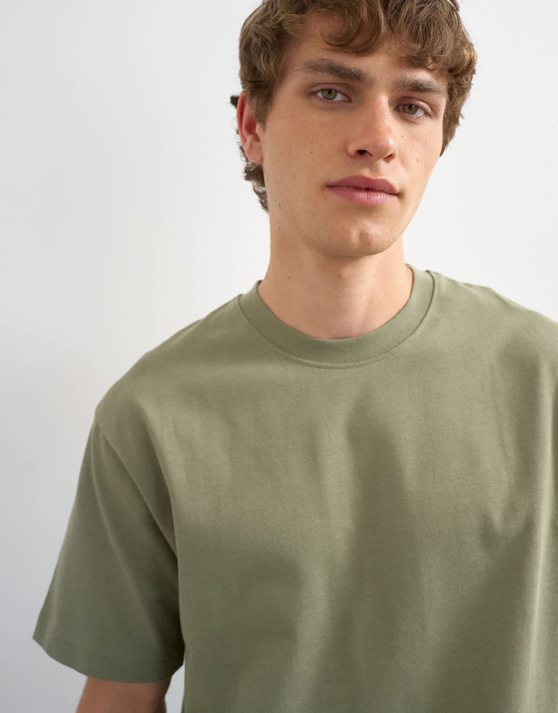 Topman 3 pack relaxed fit t-shirt in white, black and olive