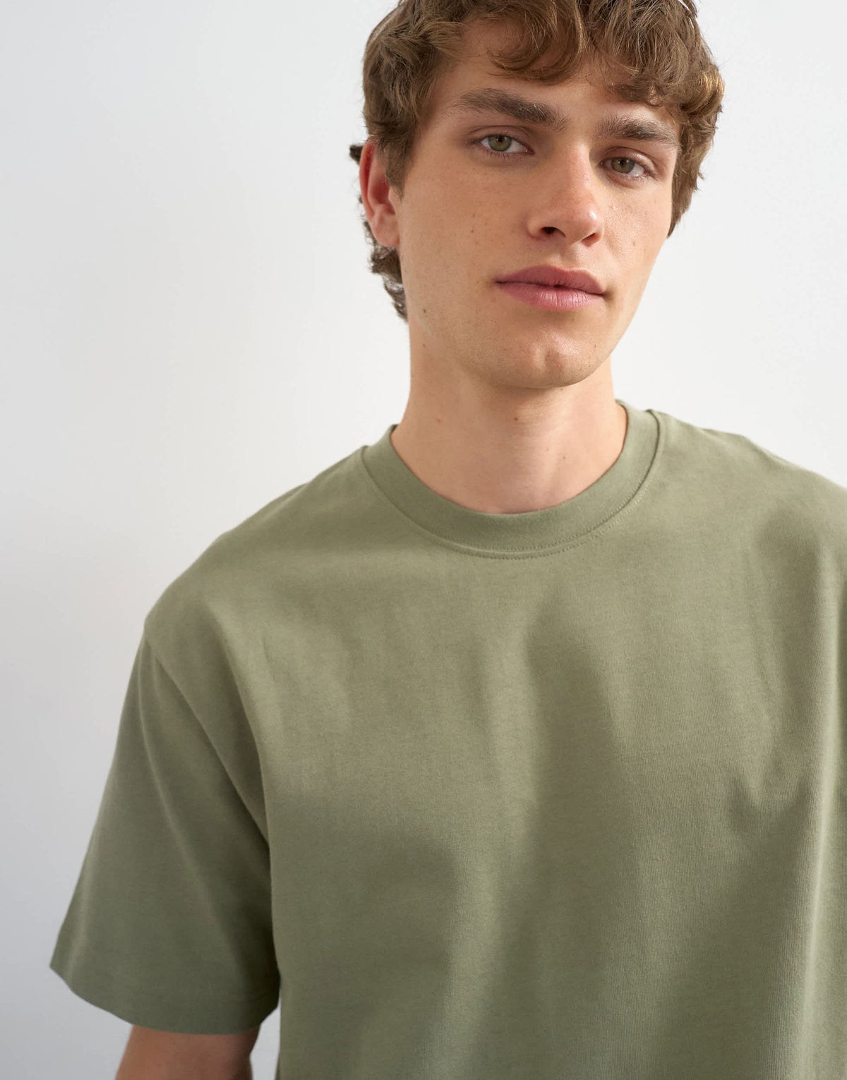 Topman 3 pack relaxed fit t-shirt in white, black and olive